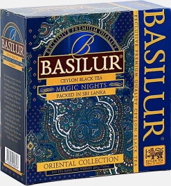Чай черный Basilur Magic Nights клубника абрикос ананас папайя 100пак*2г