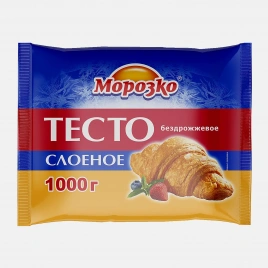 Тесто слоеное Морозко бездрожжевое 1кг