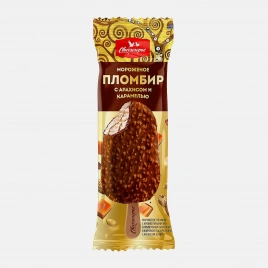 Мороженое Свитлогорье эскимо пломбир с арахисом и карамелью 75г