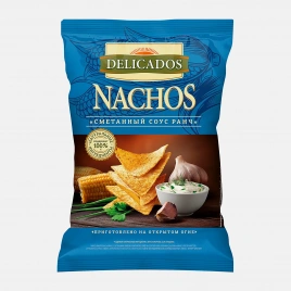 Кукурузные чипсы со вкусом соуса ранч Delicados 150г
