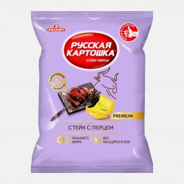 Чипсы Стейк с перцем Русская Картошка 105г