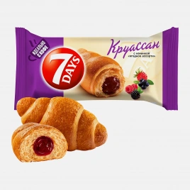 Круассан с начинкой Ягодное ассорти 7Days 65г