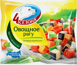 Смесь овощная 4 Сезона Рагу быстрозамороженная 400г