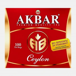 Чай черный Akbar Ceylon 100пак
