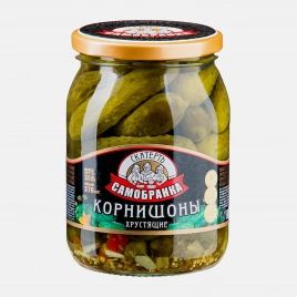 Корнишоны Скатерть-самобранка маринованные 350г