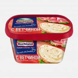Сыр плавленый Hochland с ветчиной 55% 400г