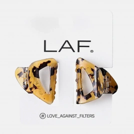 Набор крабов для волос акриловых LAF 2шт в ассортименте