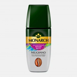 Растворимый кофе с добавлением молотого Милиграно Monarch 90г