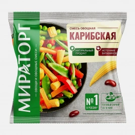 Карибская смесь Мираторг быстрозамороженная 400г