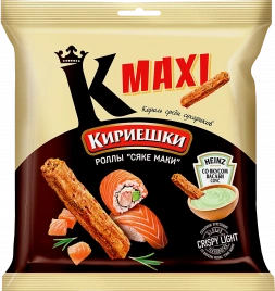 Сухарики Кириешки Maxi Сяке маки + соус васаби 75г