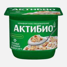 Биойогурт Актибио Отруби злаки 2.9% 130г
