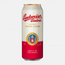 Пиво Budweiser Budvar светлое пастеризованное 5% 500мл