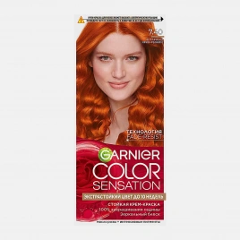 Стойкая крем-краска для волос Garnier Color Sensation Роскошь цвета оттенок 7.40 Янтарный Ярко-рыжий 110мл