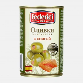 Оливки Federici с семгой 300г