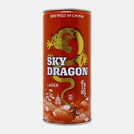 Пиво Sky Dragon светлое фильтрованное пастеризованное 5% 1л