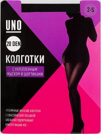 Колготки женские Uno 20 черные р.2