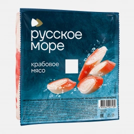 Крабовое мясо Русское море охлажденное 200г
