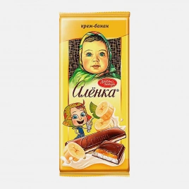 Шоколад Алёнка молочный крем-банан 87г