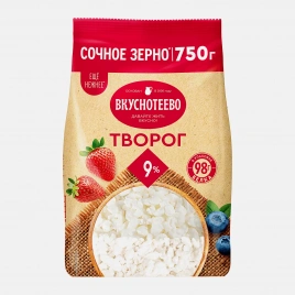 Творог Вкуснотеево 9% 750г