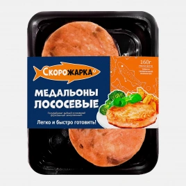 Медальоны из рыбы лососевых пород Скорожарка 160г