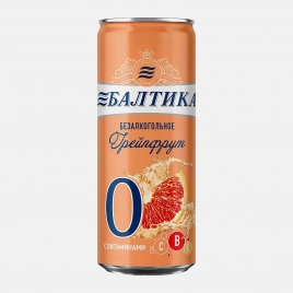 Пивной напиток безалкогольный Балтика №0 Грейпфрут 0.5% 330мл