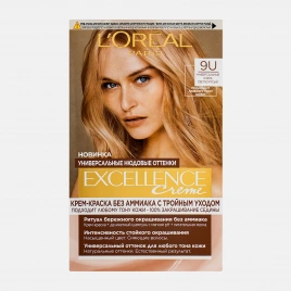 Крем-краска для волос L’Oreal Paris без аммиака Excellence Creme Универсальные Нюдовые оттенки 9U Универсальный очень светло-русый