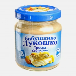 Пюре из трески с картофелем Бабушкино Лукошко 100г