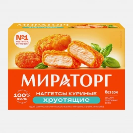 Куриные наггетсы хрустящие Мираторг 250г