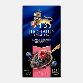 Чай чёрный Richard Royal Berries черника-малина 25пак