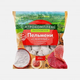 Пельмени агрокомплекс Смачные свинина говядина 450г