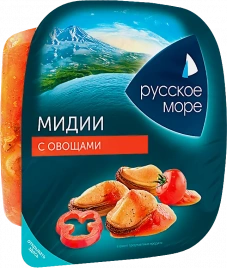 Мидии Русское море с овощами 150г