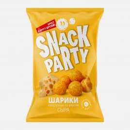 Кукурузные шарики со вкусом сыра Snack Party 140г