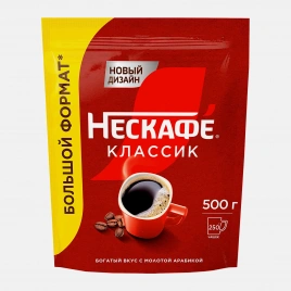 Кофе растворимый Нескафе Классик натуральный порошкообразный 500г
