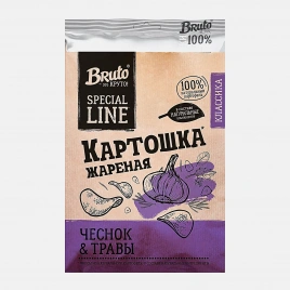Чипсы Bruto со вкусом Чеснок&Травы 120г