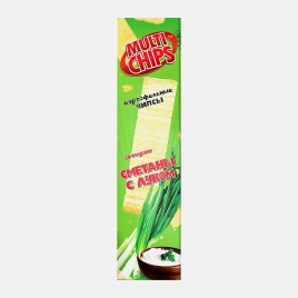 Картофельные чипсы Multichips пласт Сметана и Лук 100г