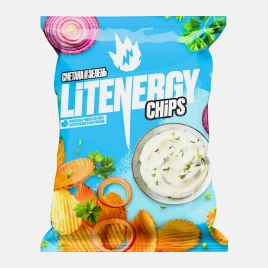 Чипсы рифленые Lit Energy со вкусом сметаны и зелени 120г