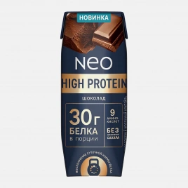 Молочный коктейль шоколадный Neo High Protein 260г