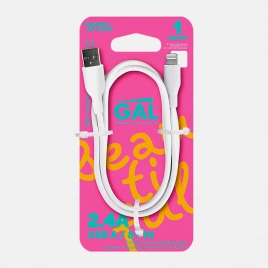 Силиконовый кабель USB A/8 pin CU-6107 2.4A Gal 1м