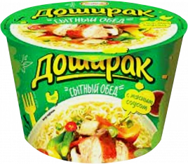 Лапша Доширак Сытный обед со вкусом курицы 110г