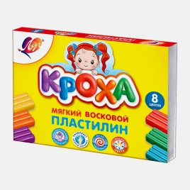 Пластилин Луч Кроха мягкий 8 цветов