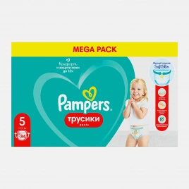 Трусики-подгузники Pampers 5 Junior 12-17кг 84шт