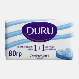 Мыло Duru 1 + 1 Soft Sensations Морские минералы 80г