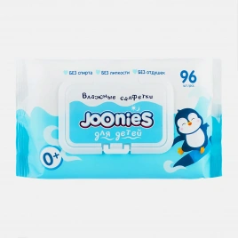 Салфетки влажные Joonies детские с витамином E без отдушек 96шт
