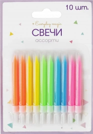 Свечи для торта Party 6.5см 10шт