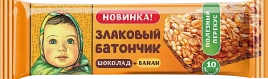 Злаковый батончик Аленка Банан и шоколад 19г