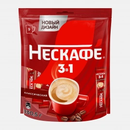 Напиток кофейный растворимый Нескафе 3в1 Классик 14.5г*9шт
