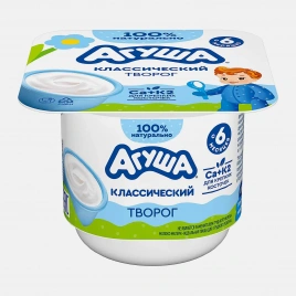 Творог детский классический с 6 месяцев Агуша 4.5% 100г