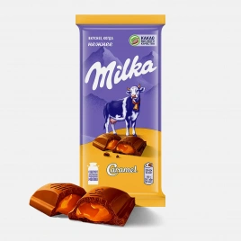 Шоколад Молочный Caramel Milka 90г