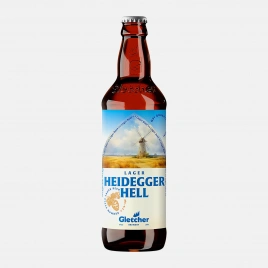 Пиво Heidegger Hell светлое фильтрованное 4.7% 500мл
