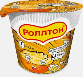 Картофельное пюре Роллтон 4 сыра 40г